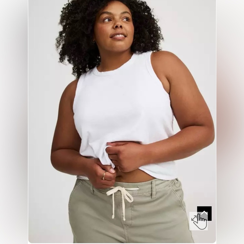 Torrid Wide-Leg Ankle Crop Pants - Picture 4 of 10